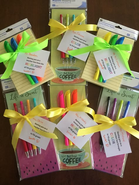 Students Appreciation Ideas, Teacher Motivation Gifts, Nice Teacher Appreciation Gifts, Host Teacher Thank You Gift From Student Teacher, Teacher Appreciation Gifts From Students Diy, Motivational Gifts For Students, Simple Return Gift Ideas, Simple Gifts For Students, Teacher Appreciation Day Gifts