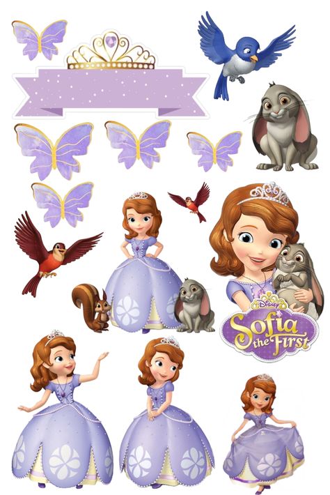 Sofia The First Printable Stickers, Princess Sofia Stickers, Princes Sofia Cake Topper, Sofia Printable Cake Topper, Sofia The First Topper Printable, Sofia The First Stickers, Frozen Birthday Cake Topper Printable, Sophia The First Cake Topper Printable, Sofia The First Topper