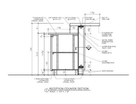 Counter Detail Drawing, Reception Desk Drawing, Counter Detail, Furniture Details Drawing, Bar Design Home, Bar Counter Design, Millwork Details, Detail Drawing, Home Bar Rooms