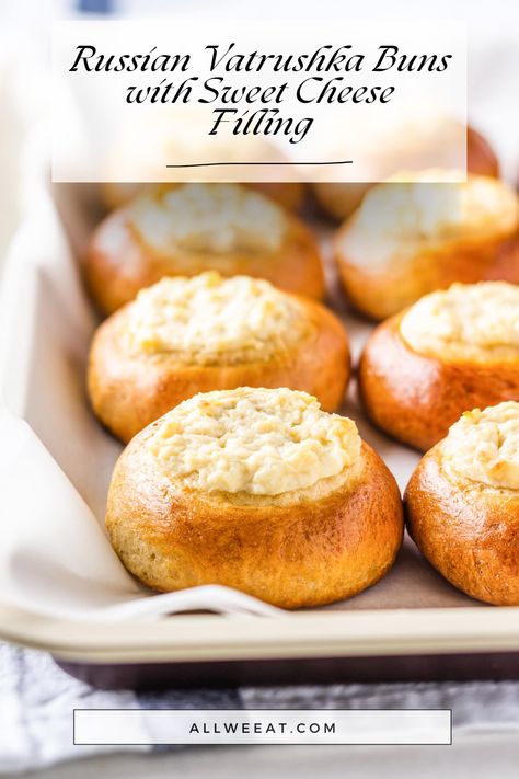 Russian Vatrushka Buns with Sweet Cheese Filling 🧀🍞  Indulge in these Vatrushka Buns, a delightful Russian Pastry with a creamy Sweet Cheese Filling. This Cheese Buns Recipe is an easy and delicious way to enjoy Cheese Filled Buns. Perfect as a treat or snack!  ✨ Save this Pin for a scrumptious cheese pastry recipe!  #VatrushkaBuns #CheeseBunsRecipe #RussianPastry #SweetCheeseBuns #CheeseFilledBuns #RussianBuns #CheesePastryRecipe #VatrushkaRecipe #EasyCheeseBuns #RussianCheesePastry Vatrushka Buns, Russian Christmas Food, Vatrushka Recipe, Simple Dough Recipe, Cheese Buns Recipe, Russian Snacks, Russian Sweets, Russian Breakfast, Filled Buns