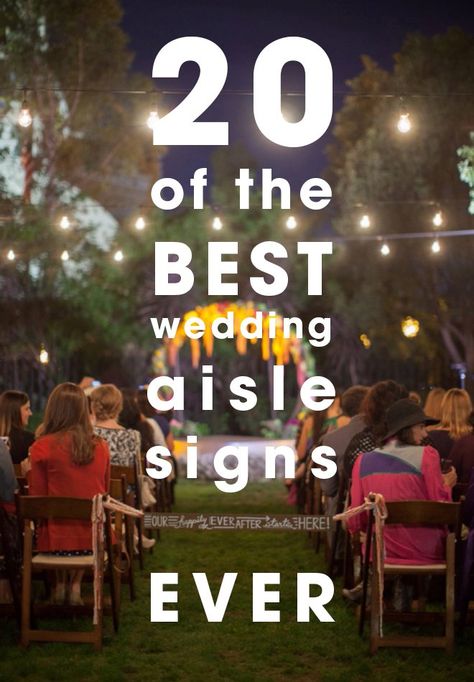 The Best 20 Wedding Aisle Signs Ever Wolf Wedding, Best Sayings, Wedding Aisle Outdoor, Wedding Picture Ideas, Event Stationery, Wedding Theme Ideas, Aisle Markers, Wedding Isles, Crafts Painting