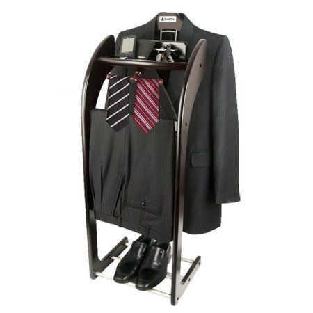 Smartek Clothes Butler Valet Stand for Men's Suit and Clothing, Brown Christmas Gifts For Guys, Clothes Valet, Target Stuff, Mens Suits Casual, Mens Suits Black, Fold Out Bed, Mens Valet, Clothes Valets, Mens Suits Modern