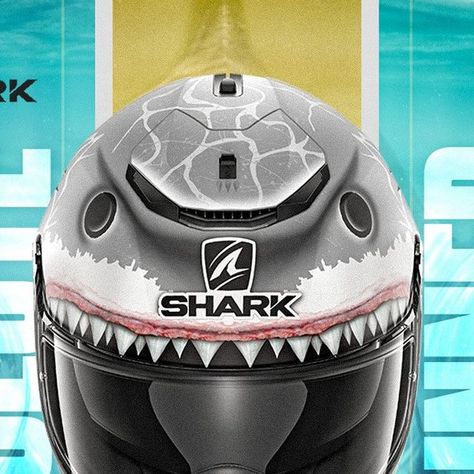 Shark Helmets Nepal on Instagram: "Featuring a series of sharp and jagged lines flowing across the helmet's surface, complemented by an aggressive and sporty look, the Shark Spartan Lorenzo White Shark Mat is a true standout!! Available at NPR. 52,000/- #SharkSpartanLorenzoWhiteShark Mat #SharkHelmets #SharkHelmetsNepal #SharkRider #JustWithMyShark #Shark #Helmet #CoolestHelmet" Sharks Mouth, Shark Helmet, Shark Helmets, Shark Mouth, The Shark, Helmet Design, White Sharks, Sporty Look, Sharks