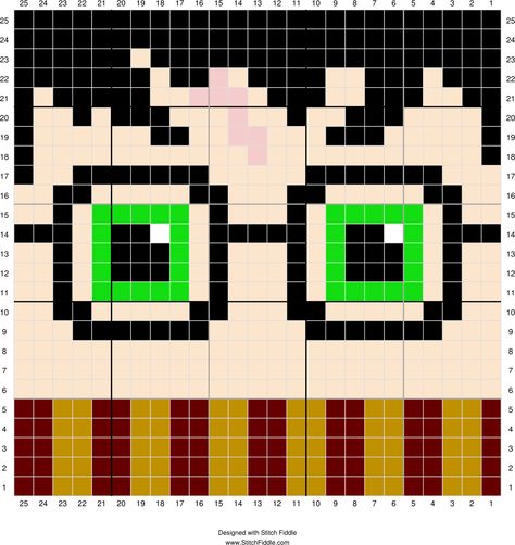 Harry Potter Stitch, C2c Harry Potter, Harry Potter C2c, Harry Potter Perler Beads, Crochet Harry Potter, Cross Stitch Harry Potter, Harry Potter Cross Stitch, Harry Potter Blanket, Stitch Fiddle