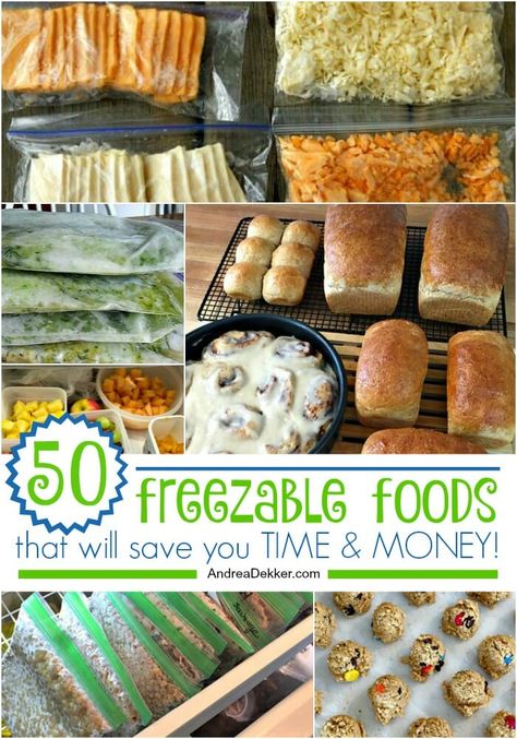 Frozen Foods To Stock Up On, Deep Freezer Meal Prep, Food To Make Ahead And Freeze, Deep Freezer Recipes, Freezer Foods Make Ahead, Food Prep Ideas Freezer, Deep Freezer Food Ideas, What Foods Can You Freeze, Stocking Freezer For Winter