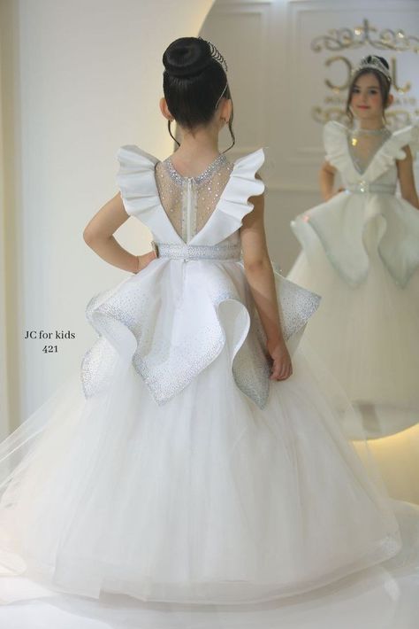 Casual Bridal Dress, Frocks For Kids, Baby Party Dress, African Dresses For Kids, Fancy Frocks, Stylish Wedding Dresses