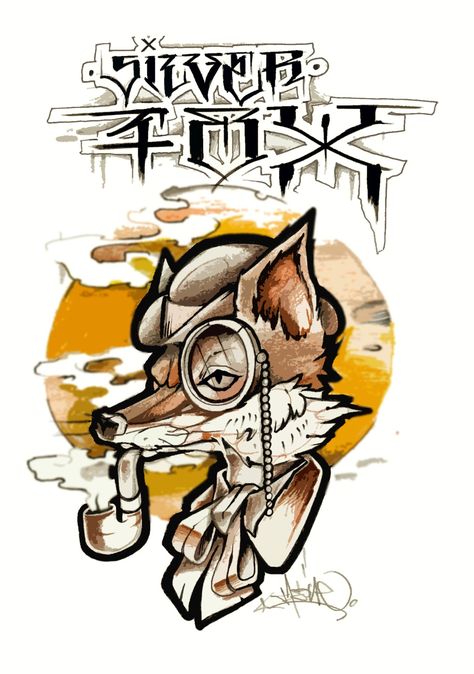 fox Fox Graffiti, Vicente Fox, Graffiti Characters, Comic Art, Street Art, Graffiti, Sketch Book, Fox, Sketch