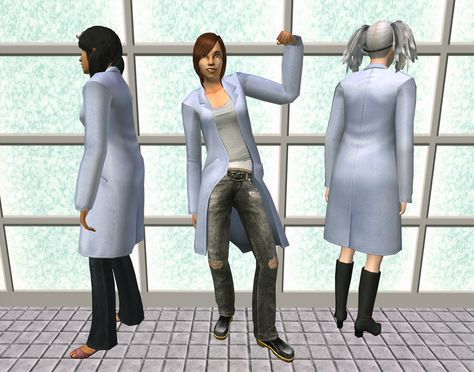 Mod The Sims - Lab Coat Accessory Sims 4 Lab Coat, Sims 2 Makeup, The End Is Near, Ts4 Cc, Sims Mods, Maxis Match, Sims 2, The Sims 4, Y2k Aesthetic