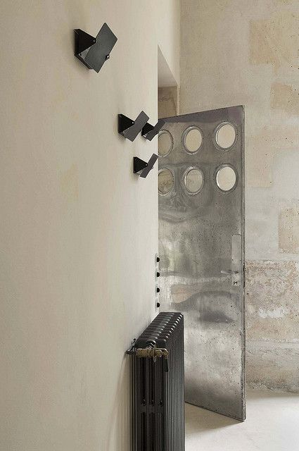 Paris 10 by Patricia Miyamoto Architectural Design, via Flickr Black Mood, Charlotte Perriand, Doors And Hardware, Metal Door, Steel Doors, Architectural Design, Interior Inspo, 인테리어 디자인, Door Design