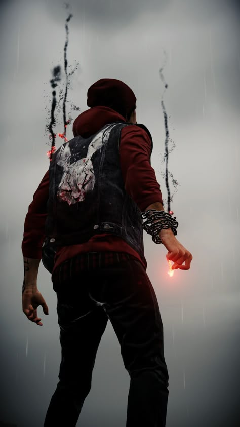 #Delsin_Rowe Second Son Infamous, Wallpapers Animated, Delsin Rowe, Infamous Second Son, Mobile Wallpaper Android, Foto Top, Dark Power, 8k Wallpaper, Mood Instagram