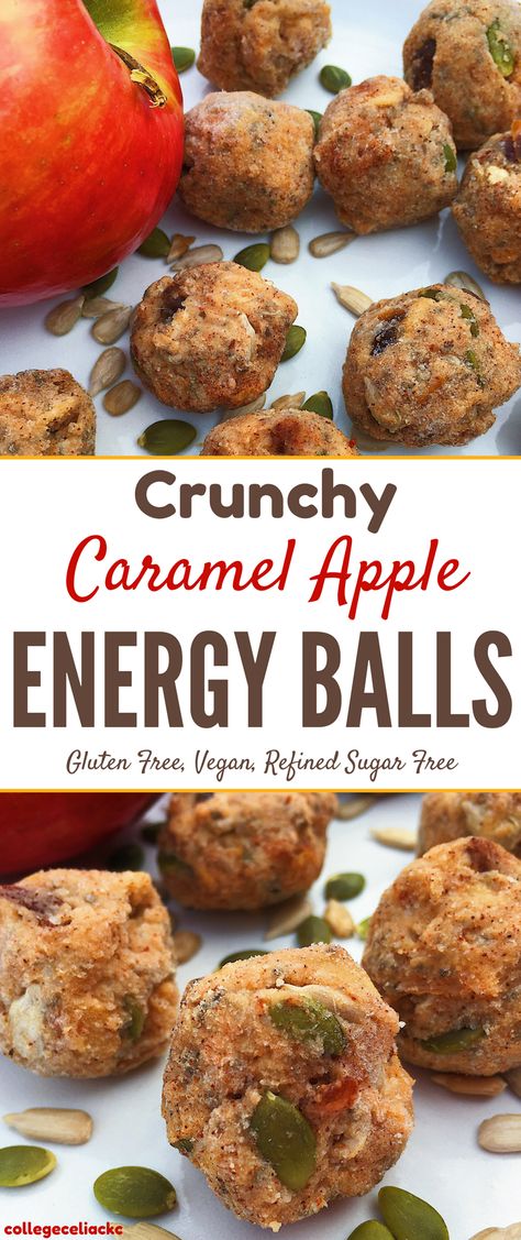 Energy Balls Gluten Free, Protein Breakfast Cookies, Vegan Energy Balls, Crunchy Caramel, Energy Balls Healthy, Energy Ball Recipe, Healthy Vegan Snacks, Best Gluten Free Recipes, Bliss Balls