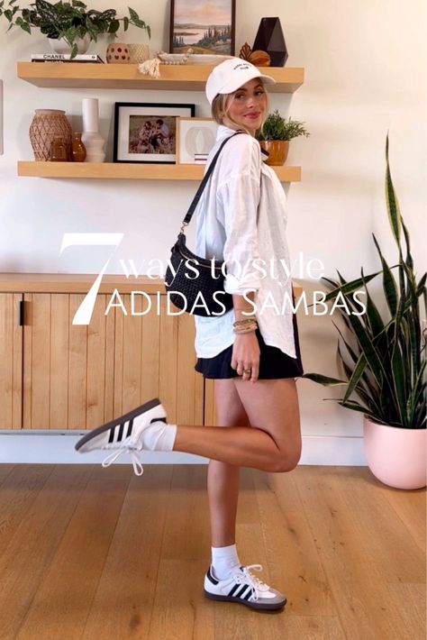 Adidas Samba Outfit Women, Adidas Shoes Outfit, Sambas Adidas Women Outfit, Samba Adidas Outfit, Samba Og Shoes, Samba Dress, Looks Adidas, Casual Sporty Outfits, Adidas Outfit Women