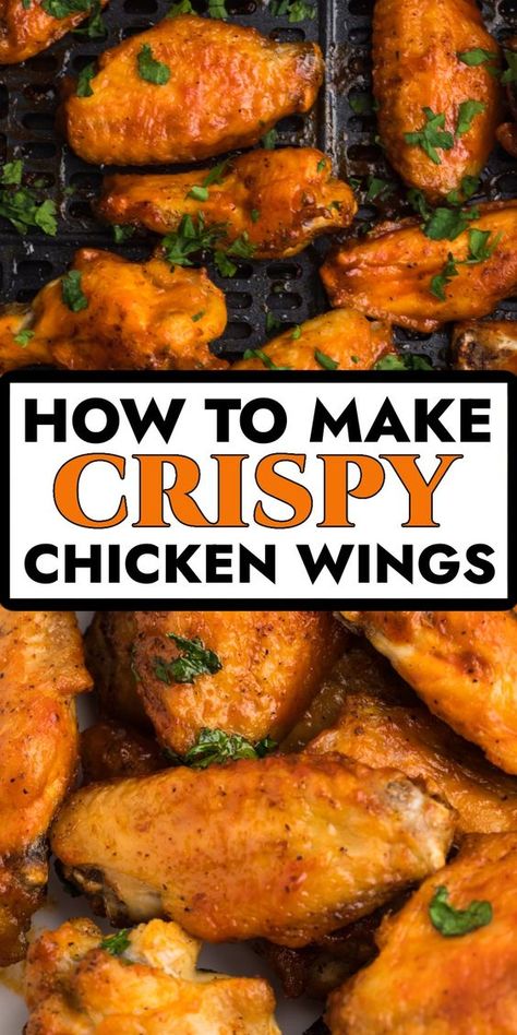 Hot Wings Recipe Air Fryer, Wings Airfryer Recipe, Wings In Airfryer, Best Air Fried Chicken Wings, Air Fried Wings Chicken Recipes, Best Air Fryer Chicken Wings, Chicken Wing Air Fryer, Wings Air Fryer Crispy, Best Air Fryer Wings