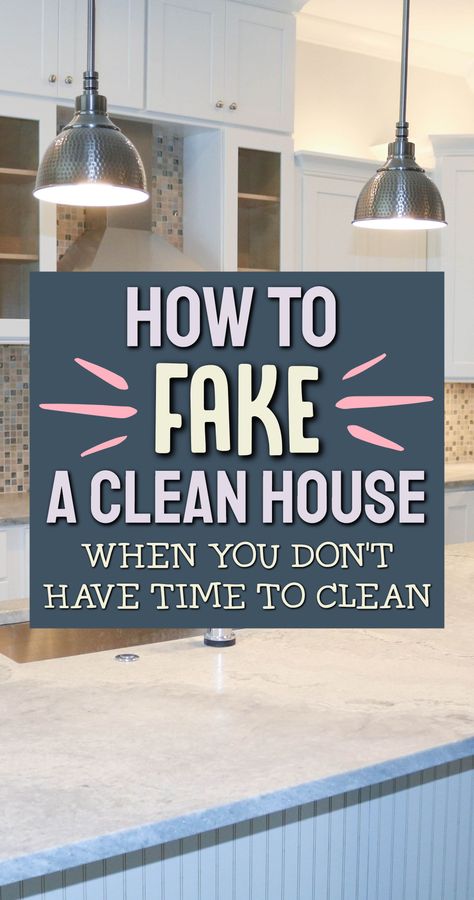 How To FAKE A Clean House When You Don't Have Time To Clean Clean Messy House, Dollar Tree Diy Organization, House Is A Mess, Deep Cleaning House, Good Leadership Skills, Clean Fast, Declutter Challenge, Messy House, How To Get Motivated