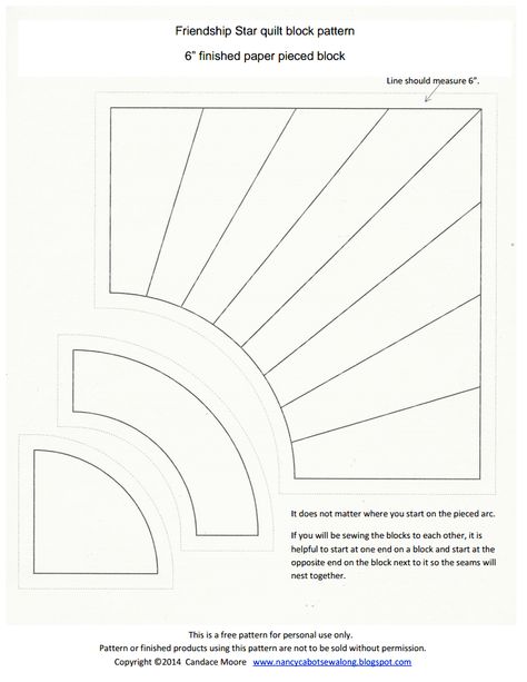 Friendship Star Quilt Pattern, Fan Quilt Block, Fan Quilt Pattern, Sunburst Quilt, Fan Quilts, Friendship Star Quilt, Friendship Patterns, Paper Peicing Patterns, Fan Quilt