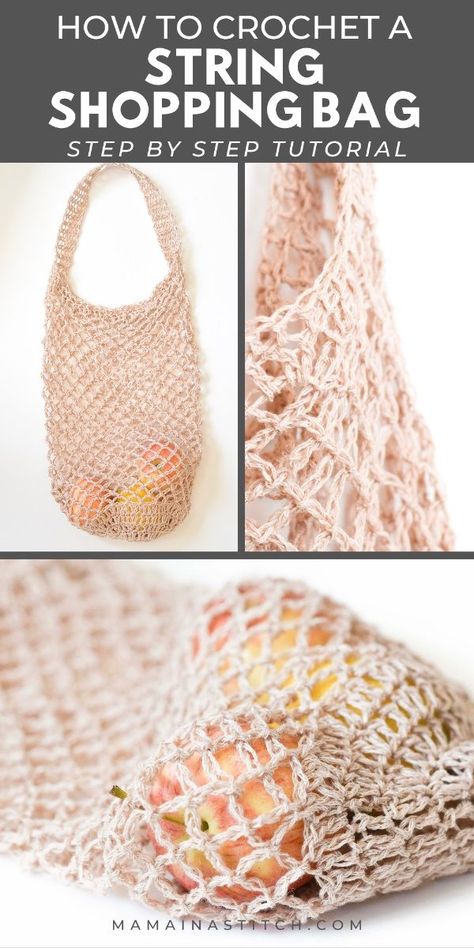 Crochet a Tote Bag with String Yarn

Learn . This easy tutorial includes step-by-step instructions and Shopping Bag Crochet Free Pattern, Crochet Small Market Bag, Crochet Shopping Bags, Crochet Shopping Bag Free Pattern Easy, Crochet String Bag, How To Crochet Tote Bag, Crochet Market Bag Free Pattern Easy, Crochet Cross Body Bag Pattern Free, Crochet Shopping Bag Free Pattern