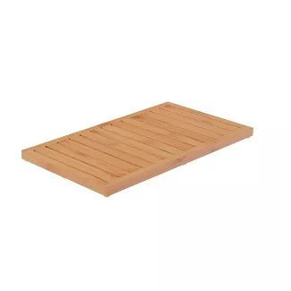 Shop for bathmat online at Target. Choose from contactless Same Day Delivery, Drive Up and more. Slatted Bathroom, Wood Bath Mats, Bamboo Bath Mat, Bamboo Bath Mats, Outdoor Bathtub, Bamboo Construction, Wood Bath, Outdoor Sauna, Bathroom Rugs And Mats