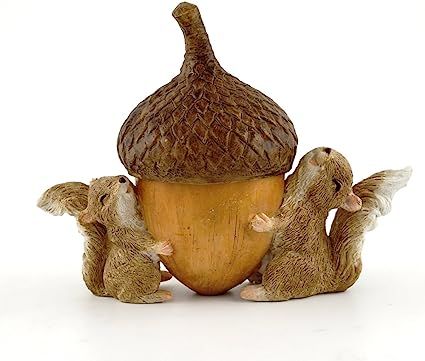 Amazon.com : Top Collection Miniature Garden Squirrels Carrying Acorn Trinket Box with Secret Compartment Decor, Small : Patio, Lawn & Garden Box With Secret Compartment, Wildlife Garden, Secret Compartment, Outdoor Statues, Design Toscano, Miniature Fairy, Garden Boxes, Miniature Fairy Gardens, Fairy Gardens