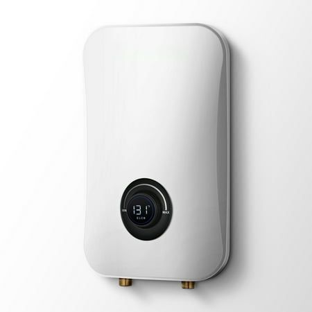 This 9000W tankless electric water heater is ideal for whole-home applications. Sunmaki tankless electric water heaters offer a continuous, endless supply of hot water. Tankless electric water heaters save space, save energy, save money, and require no venting. The sleek, compact size, 90 percent smaller than a tank, allows you to save space and place the unit wherever you want, including under a sink. Tankless units only draw energy when hot water is flowing, while traditional tanks are constan Camping Water, Electric Water Heater, Tankless Water Heater, Water Heater, Hot Water, Outdoor Camping, Save Energy, Electricity, Water