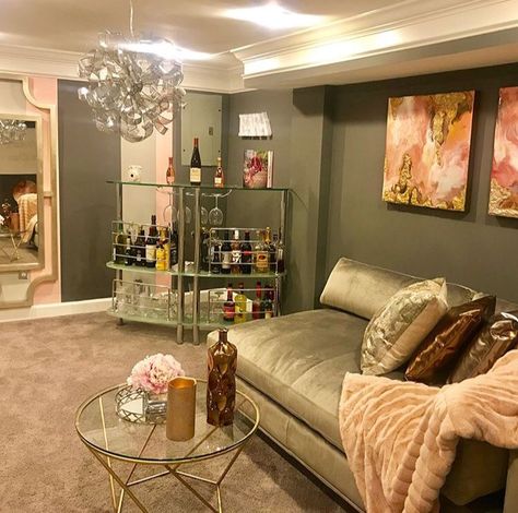 Woman Cave Diva Den, Den Colors, Cottage House Interior, Diva Den, Miami Interior Design, Woman Cave, Girl’s Room, Room Transformation, House Room