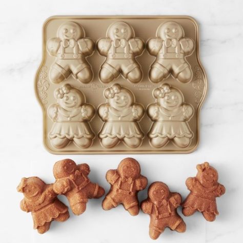 Bundt Cake Mix, Williams Sonoma Kitchen, Favorite Holiday Desserts, Gingerbread Christmas Decor, Kid Desserts, Cake Shapes, Miniature Cake, Kitchenware Store, Gingerbread Girl