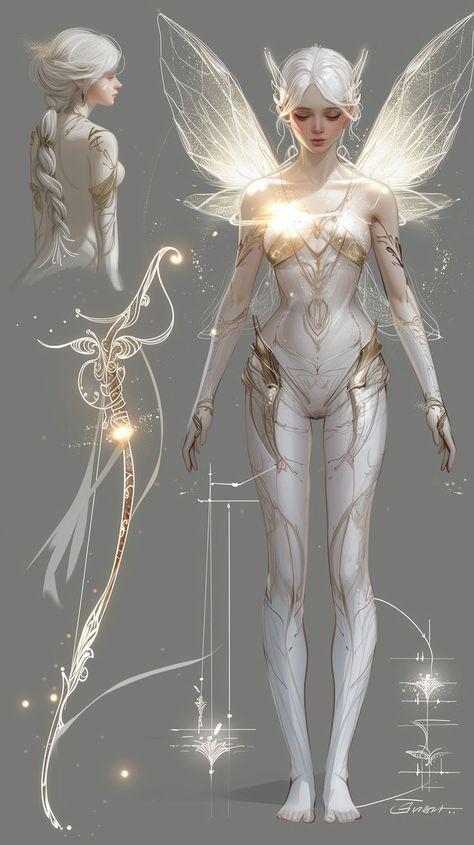 Concept art character design | white fairy | female character concept | dnd character art #art #characterconcept #oc #artoc #fairyoc #artoftheday #drawingideas Air Element Outfit, Air Character Design, Dnd Outfits, Dnd Character Art, Concept Art Character Design, Art Character Design, White Fairy, Female Character Concept, Concept Art Character