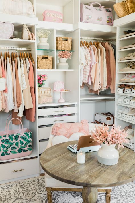 In Home Boutique Setup, Office Finds, Master Closet Design, Shared Closet, Closet Office, Open Closet, Closet Remodel, Out Of The Closet, Glam Room