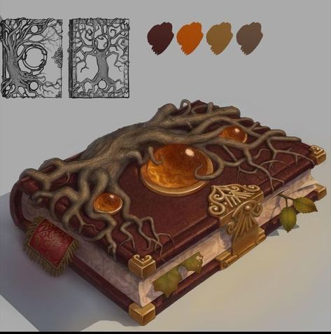 Props Concept, D D Items, Heroic Fantasy, Props Art, Magical Book, Fantasy Props, Game Props, Magic Book, Fantasy Concept Art