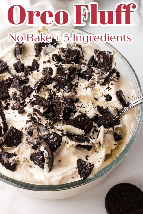 Oreo Fluff Dessert, Oreo Dessert Easy, Summer Desserts Easy Healthy, Cool Whip Desserts, Oreo Fluff, Oreo Desserts, Oreo Dessert Recipes, Dessert Oreo, Potluck Desserts