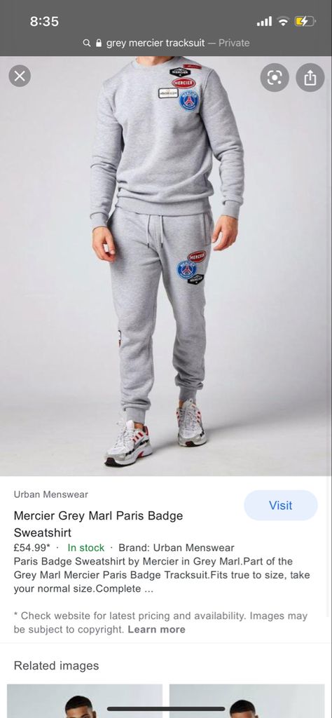 Mercier Tracksuit, Mens Fashion Urban, Winter Fits, Sweatpants, Sweatshirts, Grey, Pants, Quick Saves, Trousers