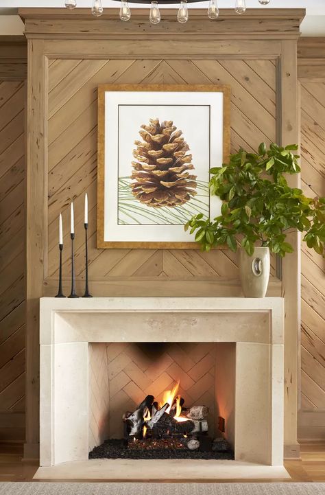 50 Fireplace Ideas That Customize Any Room Fireplace Surrounds And Mantels Wood, Vertical Wood Fireplace, Moulding Design On Wall, Fireplace Surrounds And Mantels, Wood Fireplace Surround, Wood Fireplace Surrounds, Wooden Panelling, Gorgeous Fireplaces, Wood Moulding