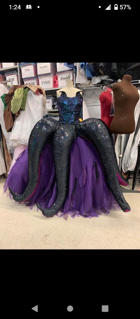 Ursula Cosplay, The Little Mermaid Musical, Ursula Costume, Mermaid Board, Little Mermaid Costume, Book Day Costumes, Theatre Costumes, Mermaid Costume, Stage Costume