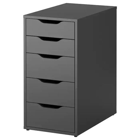 ALEX Drawer unit - gray - IKEA Karlby Countertop, Linnmon Desk, Linnmon Table Top, Ikea Alex Drawers, Ikea Canada, Alex Drawer, Ikea Alex, Plastic Edging, Plastic Drawers