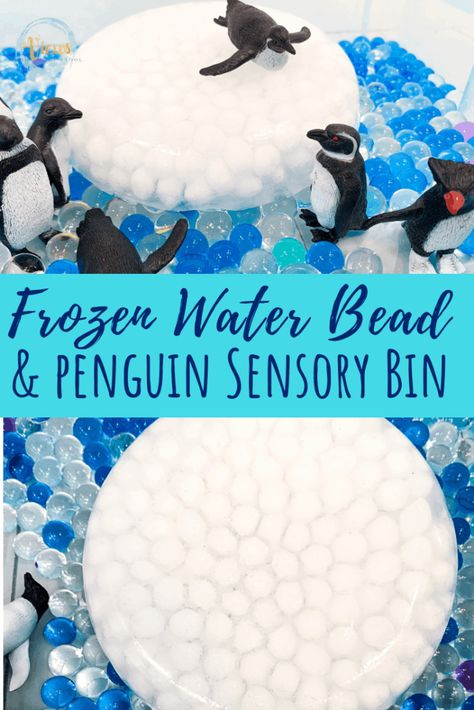 Winter Sensory Play, Antarctica Activities, Stem Winter, Stem Activity For Kids, Winter Sensory, Sensory Tray, Kids Sensory Play, Sensory Tubs, Toddler Curriculum