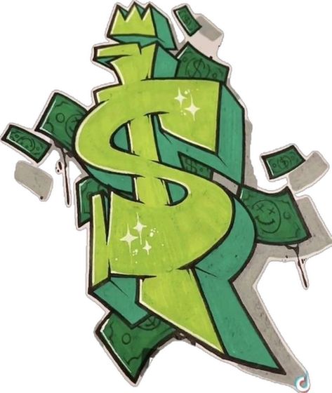 Money Sign Graffiti, Graffiti Writing, Money Sign, Banks, Graffiti, Paintings, Money, Writing, Collage