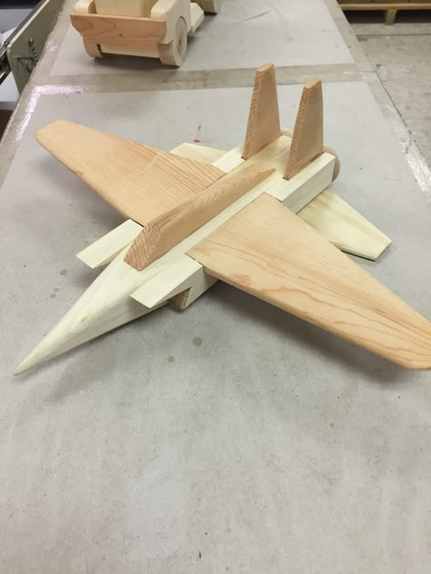 Airplane made from Pine Wood Gifts Diy, Diy Sewing Table, Toy Airplane, Baby Mobil, Woodworking Chair, Woodworking Storage, Wooden Toys Plans, Woodworking Toys, Woodworking Joinery