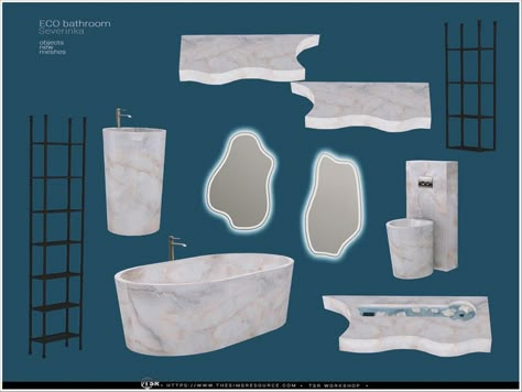 The Sims Resource - ECO bathroom Pt.I Sims 4 Hand Cc, Sims 4 Mods Furniture Bathroom, The Sims 4 Cc Bathroom Decor, Sims4 Bathroom Cc, Sims 4 Tub Cc, Ts4 Cc Bathroom, Sims 4 Cc Bath Rugs, Ts4 Sink Cc, Bathroom Stuff Sims 4