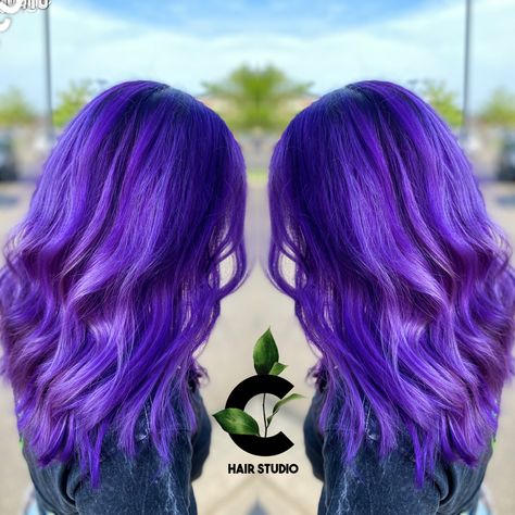 Purple Hair Bluish Purple Hair, Light Purple Hair, Bluish Purple, Cute Hair Colors, Dye Colors, Hair Color Purple, Hair Dye Colors, Color Inspo, Pretty Hair