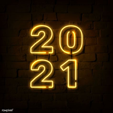 Bright neon yellow 2021 social ads template vector | premium image by rawpixel.com / NingZk V. 2021 Number Design Aesthetic, Happy New Year Aesthetic, Neon Number, Ads Template, Year Aesthetic, Yellow Aesthetic Pastel, Neon Signs Quotes, Neon Sign Art, New Year Pictures