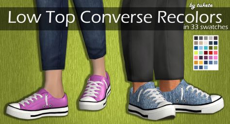 Tukete: Low Top Converse Recolors • Sims 4 Downloads The Sims 4 Pack, Cc Shoes, Shoes Low Top, Sims 4 Cc Shoes, Low Top Converse, Sims 4 Children, Sims 4 Mm Cc, Sims 4 Gameplay, Female Shoes