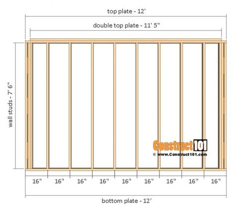 Shed plans 10x12 gable shed - front and back wall frame. #howtobuildashed Shed Conversion Ideas, Lean To Shed Plans, Diy Storage Shed, Wood Shed Plans, Storage Buildings, Build Your Own Shed, Lean To Shed, Storage Shed Plans, Diy Shed Plans