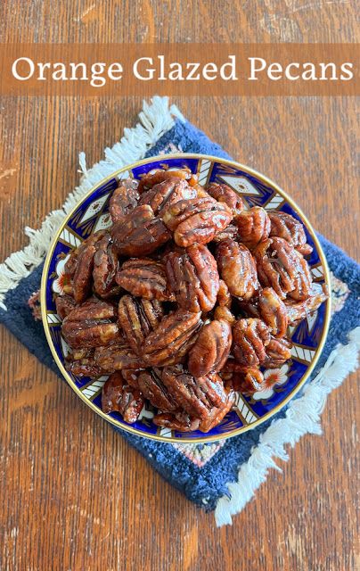 Super easy to make but addictively delicious, these orange glazed pecans are a delightful snack, muffin ingredient or dessert topper. Glazed Pecans Recipe, Orange Muffin Recipe, Glazed Pecans, Sugared Pecans, Orange Muffins, Orange Juice Concentrate, Snack Mix Recipes, Pecan Recipes, Orange Recipes