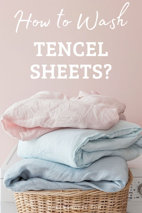 laundry tips, natural laundry, bed sheets, washing bed sheets, tencel sheets Green Sheets, Laundry Tips, Cleaning Recipes, Laundry Hacks, Laundry Detergent, Sustainable Living, Easy Step, Easy Steps, Bed Sheets