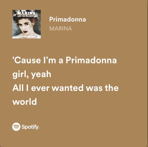 Primadonna Marina, Electra Heart, Marina And The Diamonds, All I Ever Wanted, Music