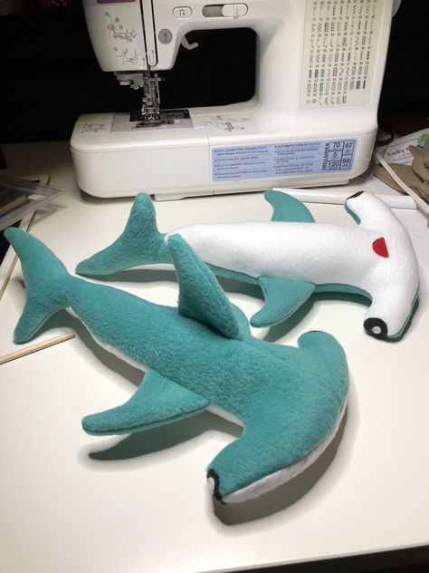 Plushy Hammerhead Shark Hammerhead Shark Plush Pattern, Hammerhead Shark Sewing Pattern, Easy Shark Sewing Pattern, Shark Plushies Pattern, Diy Shark Plush, Shark Stuffed Animal Pattern, Shark Plush Pattern, Hammerhead Shark Pattern, Shark Sewing Pattern