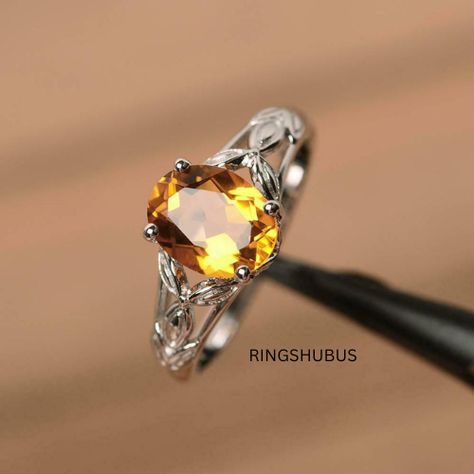 Amber Engagement Ring, Citrine Wedding Ring, Silver Solitaire Engagement Ring, Yellow Gemstone Ring, Citrine Ring Engagement, Elegant Rings, Happy Families, Blue Aquamarine Ring, Marquise Cut Engagement Ring