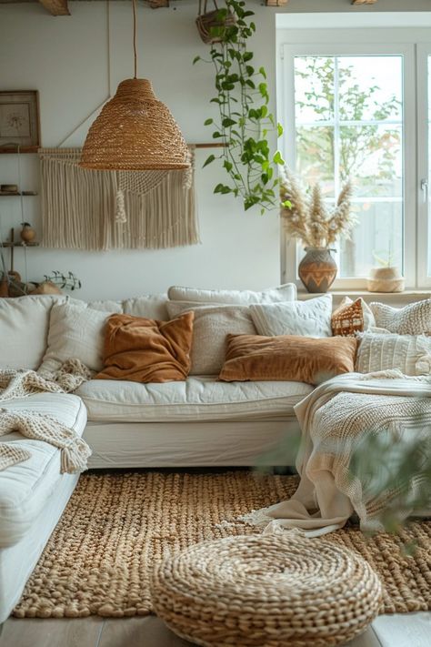 29 Scandi Boho Living Room Ideas For a Calm Retreat Scandinavian Inspired Living Room, Nature Inspired Living Room Cozy, Living Room Designs Boho Chic, Scandi Room Ideas, Family Room Boho, Rustic Boho Living Room Decor, Scandinavian Boho Living Room, Boho Mood Board, Boho Scandinavian Living Room