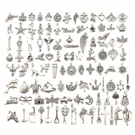 Making Charms, Charms For Jewelry Making, Steampunk Diy, Metal Charms, Bird Charm, Making Earrings, Bracelet Diy, Jewelry Making Charms, Craft Accessories