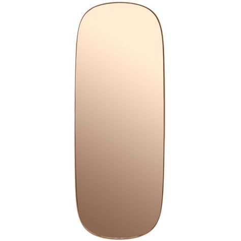 Large framed rose mirror by Muuto, $543, finnishdesignshop.com. Large Framed Mirrors, Mirror Texture, Elephant Cushion, Rose Mirror, Tinted Mirror, Colored Mirror, Mirror Large, Bronze Mirror, Key To Happiness