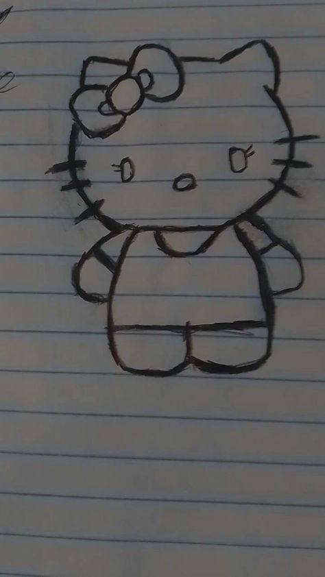 Drawings To Trace, Hello Kitty, Kitty, Wallpapers, Drawings, Quick Saves, Art